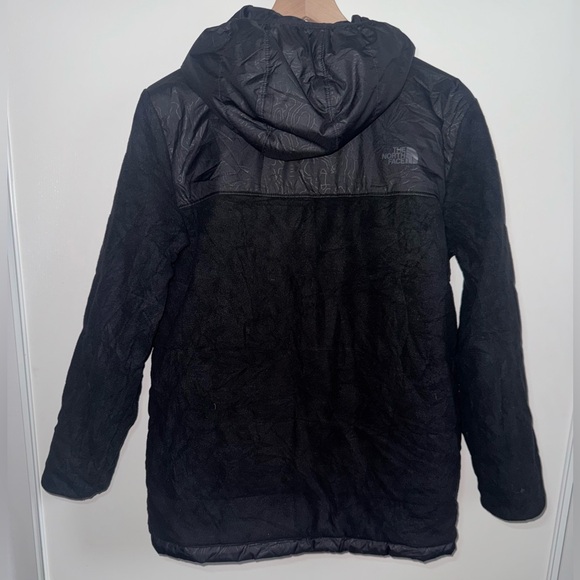 The North Face Reversible True Or False Hooded Jacket Boy’s Size XL 18/20 Black - Picture 7 of 16